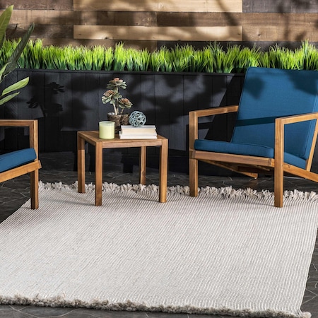 Nuloom Braided Courtney Tassel Indoor/Outdoor Area Rug 8ft HJFV11B-S808